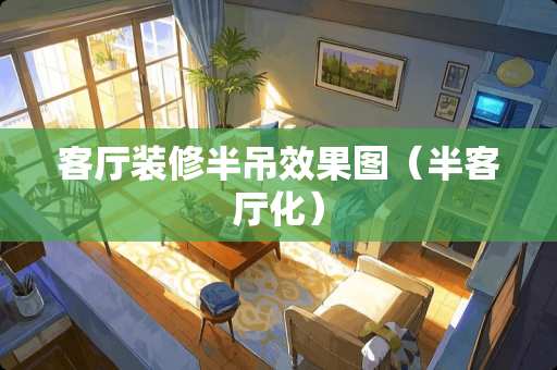客厅装修半吊效果图（半客厅化）