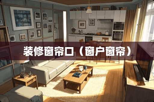 装修窗帘口（窗户窗帘）