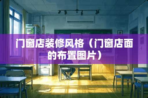 门窗店装修风格（门窗店面的布置图片）