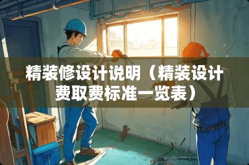精装修设计说明（精装设计费取费标准一览表）