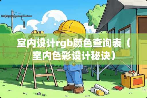 室内设计rgb颜色查询表（室内色彩设计秘诀）