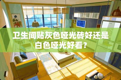 卫生间贴灰色哑光砖好还是白色哑光好看？