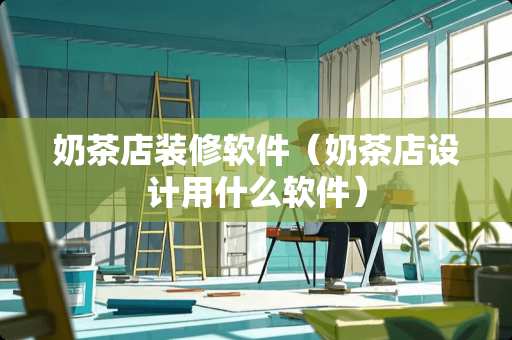 奶茶店装修软件（奶茶店设计用什么软件）