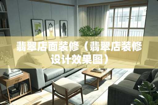 翡翠店面装修（翡翠店装修设计效果图）