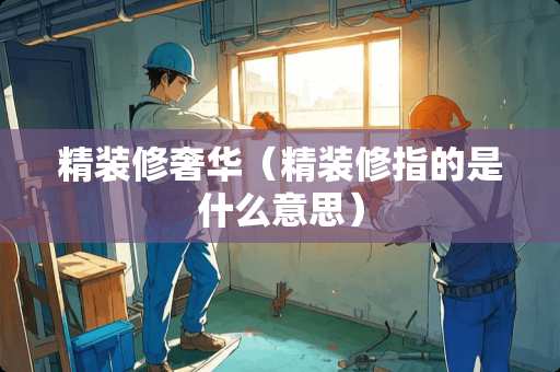 精装修奢华（精装修指的是什么意思）