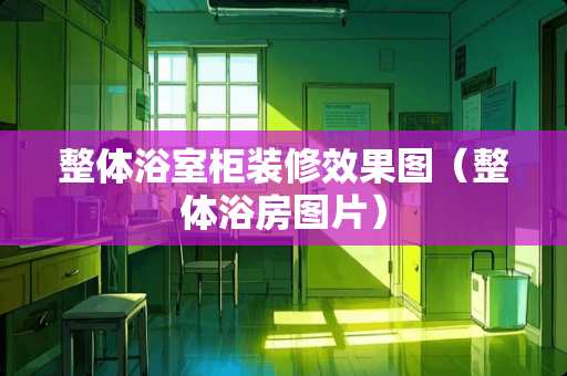 整体浴室柜装修效果图（整体浴房图片）