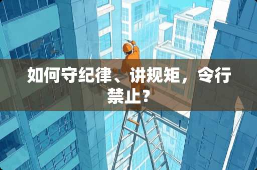 如何守纪律、讲规矩，令行禁止？
