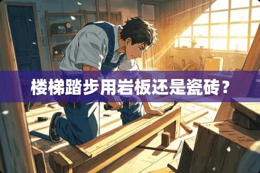 楼梯踏步用岩板还是瓷砖？