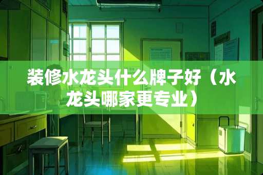装修水龙头什么牌子好（水龙头哪家更专业）
