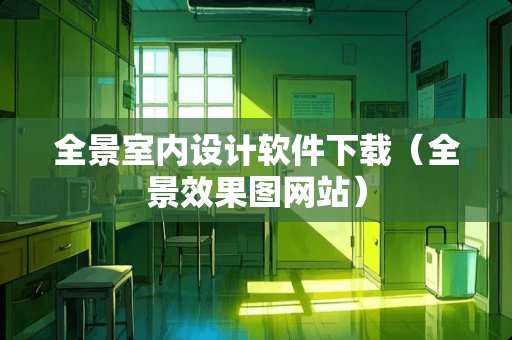 全景室内设计软件下载（全景效果图网站）