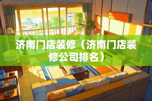 济南门店装修（济南门店装修公司排名）