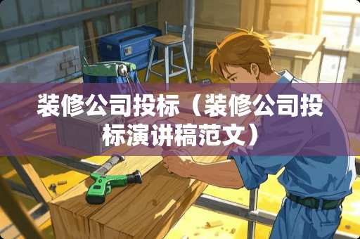装修公司投标（装修公司投标演讲稿范文）