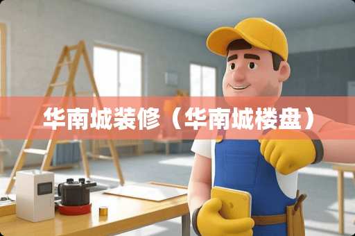 华南城装修（华南城楼盘）