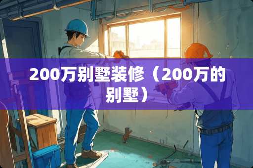 200万别墅装修（200万的别墅）