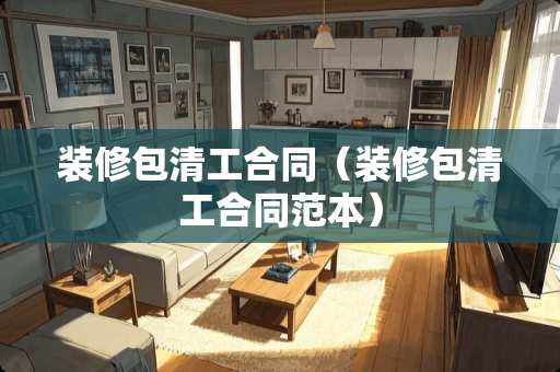装修包清工合同（装修包清工合同范本）