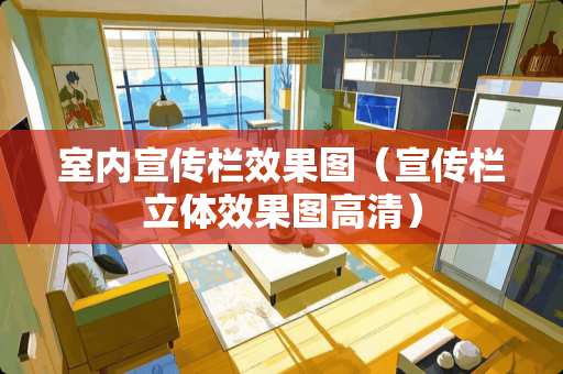 室内宣传栏效果图（宣传栏立体效果图高清）