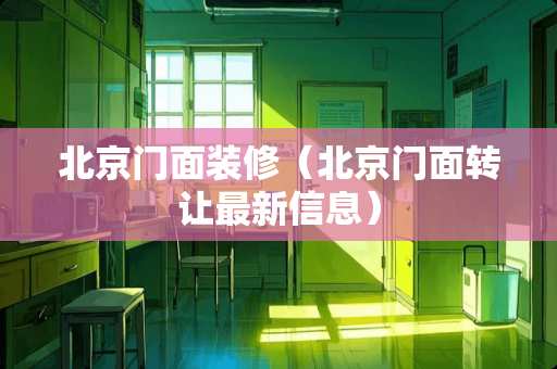 北京门面装修（北京门面转让最新信息）