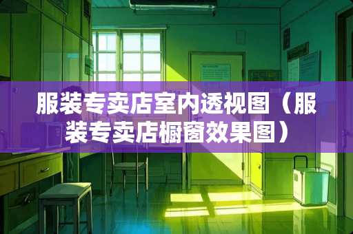 服装专卖店室内透视图（服装专卖店橱窗效果图）