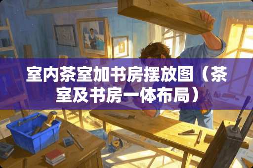 室内茶室加书房摆放图（茶室及书房一体布局）