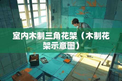 室内木制三角花架（木制花架示意图）