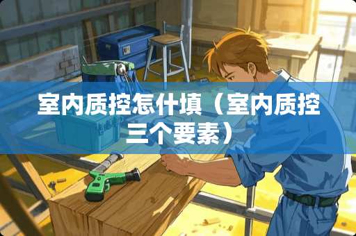 室内质控怎什填（室内质控三个要素）