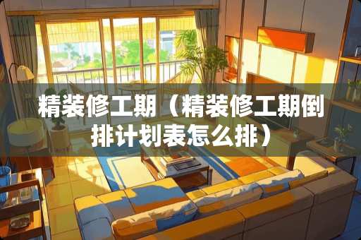 精装修工期（精装修工期倒排计划表怎么排）