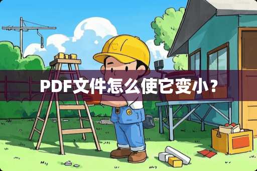 PDF文件怎么使它变小？