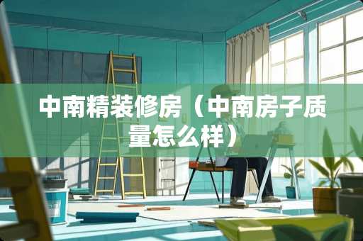 中南精装修房（中南房子质量怎么样）