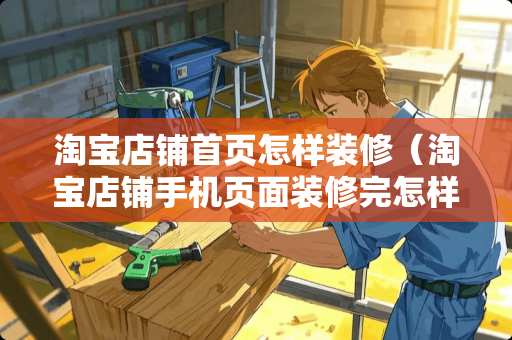 淘宝店铺首页怎样装修（淘宝店铺手机页面装修完怎样设置成）