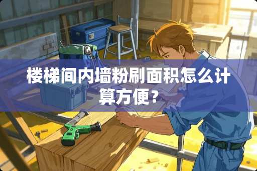 楼梯间内墙粉刷面积怎么计算方便？