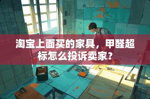 淘宝上面买的家具，甲醛超标怎么投诉卖家？