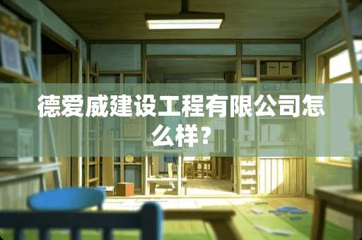 德爱威建设工程有限公司怎么样？