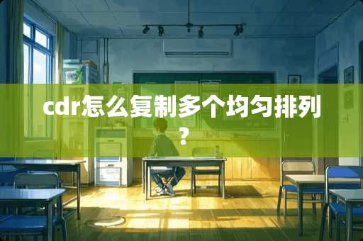 cdr怎么复制多个均匀排列？