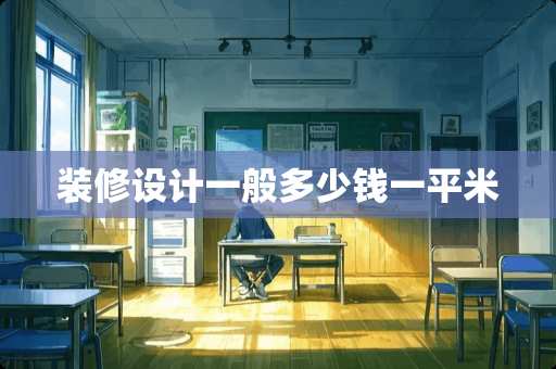 装修设计一般多少钱一平米