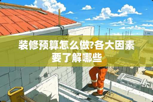 装修预算怎么做?各大因素要了解哪些