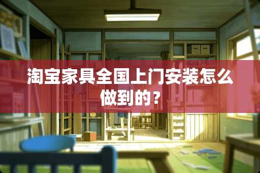 淘宝家具全国上门安装怎么做到的？