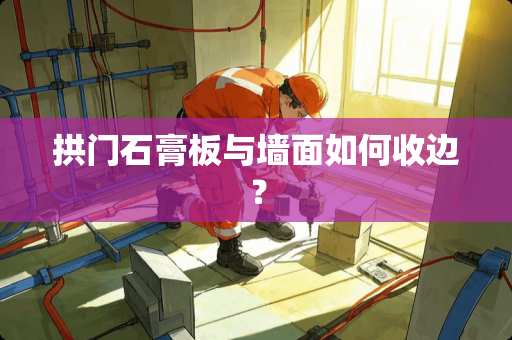 拱门石膏板与墙面如何收边？