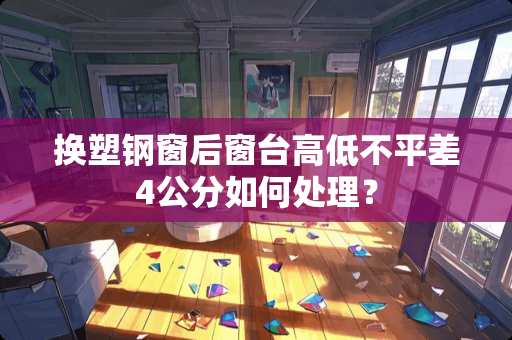 换塑钢窗后窗台高低不平差4公分如何处理？