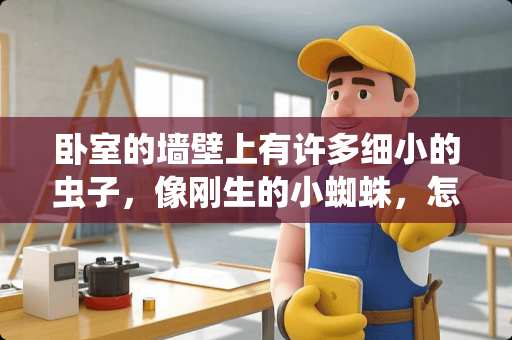 卧室的墙壁上有许多细小的虫子，像刚生的小蜘蛛，怎么办？