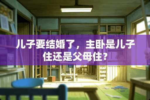 儿子要结婚了，主卧是儿子住还是父母住？