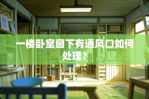 一楼卧室窗下有通风口如何处理？