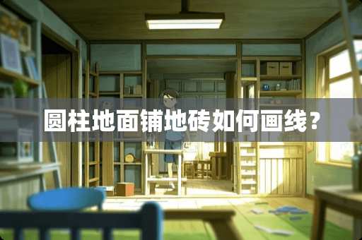 圆柱地面铺地砖如何画线？