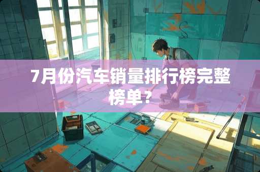 7月份汽车销量排行榜完整榜单？