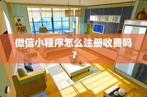 微信小程序怎么注册收费吗？