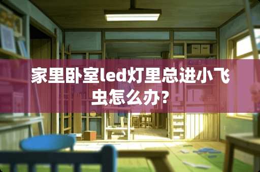 家里卧室led灯里总进小飞虫怎么办？
