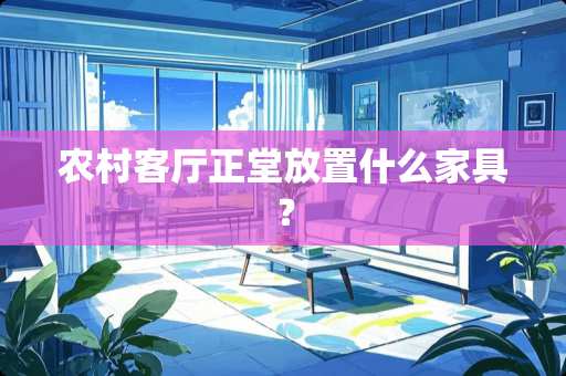 农村客厅正堂放置什么家具？