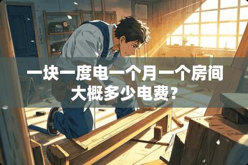一块一度电一个月一个房间大概多少电费？