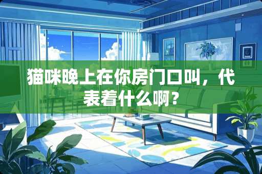 猫咪晚上在你房门口叫，代表着什么啊？