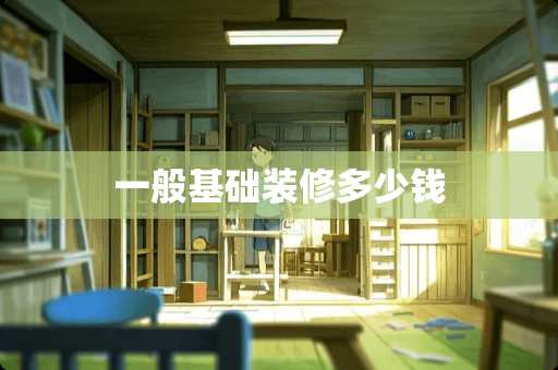 一般基础装修多少钱