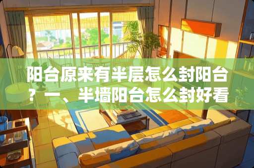 阳台原来有半层怎么封阳台？一、半墙阳台怎么封好看又实用对于一些比较老式的小区来说